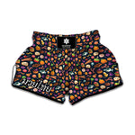Halloween Candy Pattern Print Muay Thai Boxing Shorts