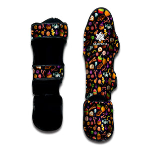 Halloween Candy Pattern Print Muay Thai Shin Guard