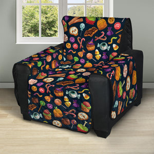 Halloween Candy Pattern Print Recliner Protector