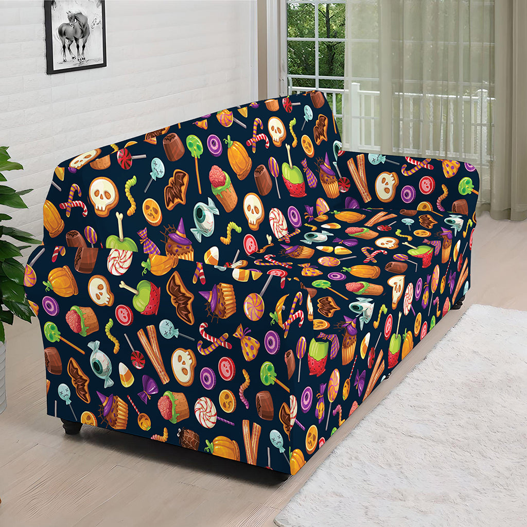 Halloween Candy Pattern Print Sofa Cover
