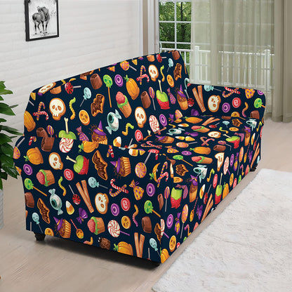 Halloween Candy Pattern Print Sofa Cover