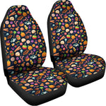 Halloween Candy Pattern Print Universal Fit Car Seat Covers