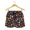 Halloween Candy Pattern Print Women's Shorts