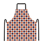 Halloween Checked Pattern Print Apron