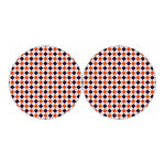 Halloween Checked Pattern Print Car Coasters