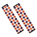 Halloween Checked Pattern Print Car Seat Belt Covers