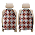 Halloween Checked Pattern Print Car Seat Organizers