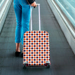 Halloween Checked Pattern Print Luggage Cover
