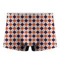 Halloween Checked Pattern Print Men's Boxer Briefs