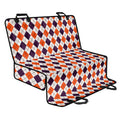 Halloween Checked Pattern Print Pet Car Back Seat Cover