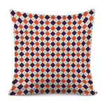 Halloween Checked Pattern Print Pillow Cover