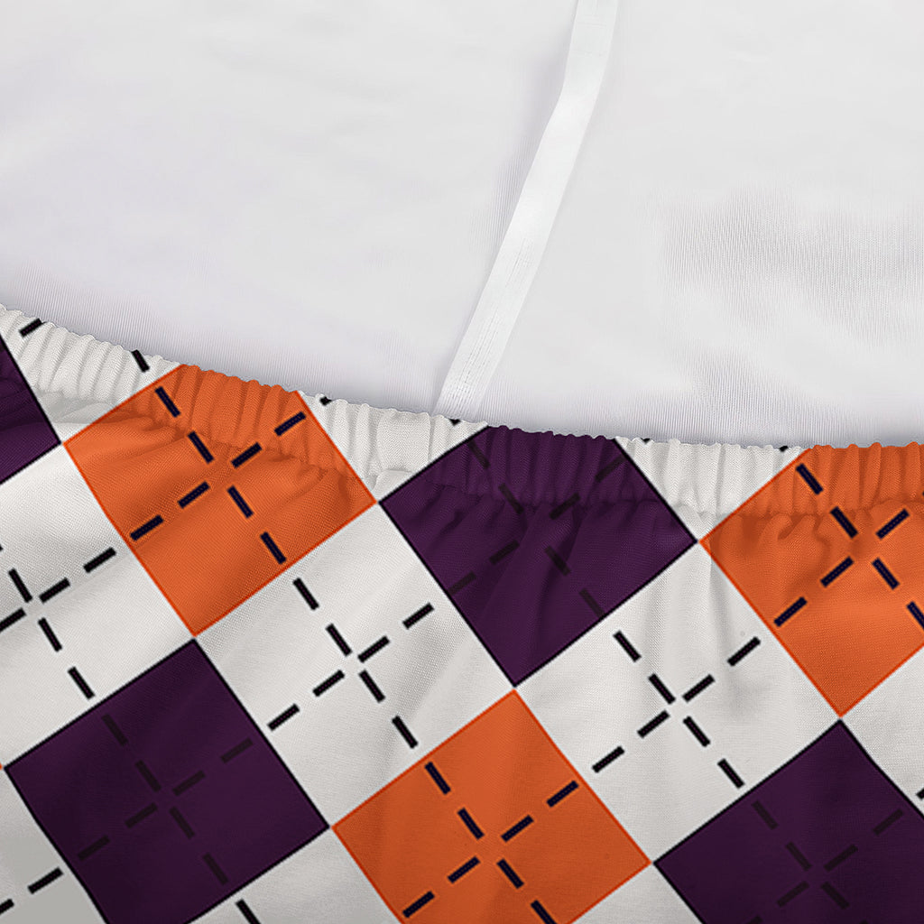 Halloween Checked Pattern Print Sofa Cover