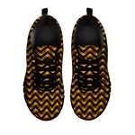 Halloween Chevron Pattern Print Black Sneakers
