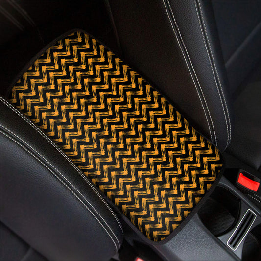 Halloween Chevron Pattern Print Car Center Console Cover