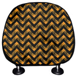 Halloween Chevron Pattern Print Car Headrest Covers