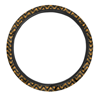 Halloween Chevron Pattern Print Car Steering Wheel Cover