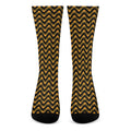 Halloween Chevron Pattern Print Crew Socks