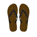 Halloween Chevron Pattern Print Flip Flops