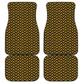 Halloween Chevron Pattern Print Front and Back Car Floor Mats