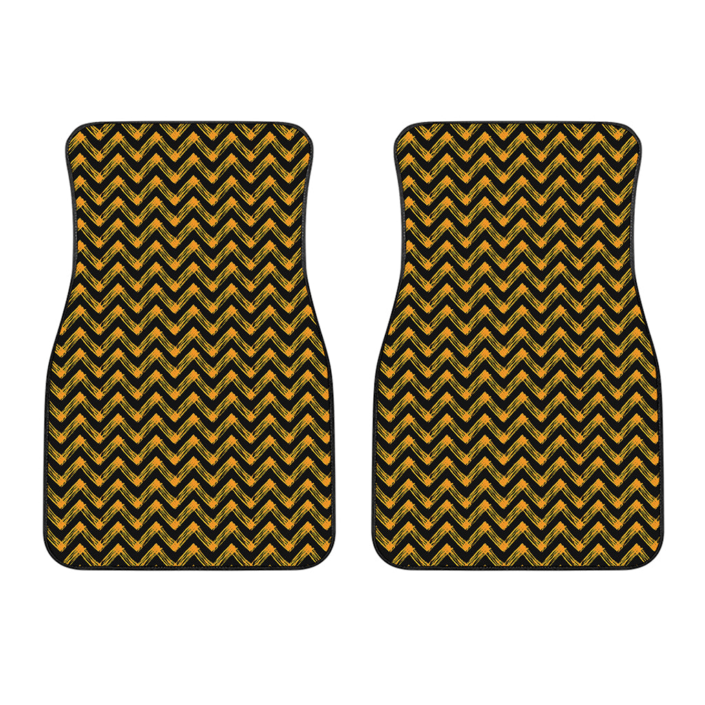 Halloween Chevron Pattern Print Front Car Floor Mats