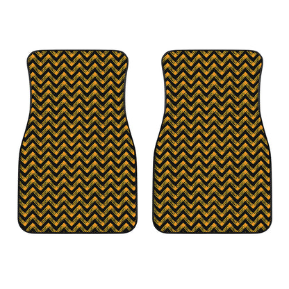Halloween Chevron Pattern Print Front Car Floor Mats