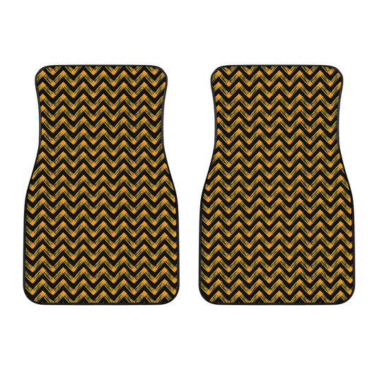 Halloween Chevron Pattern Print Front Car Floor Mats