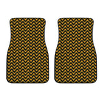 Halloween Chevron Pattern Print Front Car Floor Mats