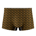 Halloween Chevron Pattern Print Men's Boxer Briefs