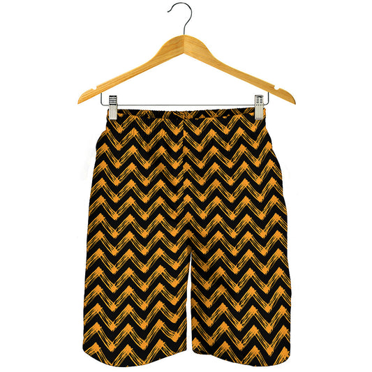 Halloween Chevron Pattern Print Men's Shorts