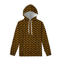 Halloween Chevron Pattern Print Pullover Hoodie