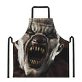 Halloween Clown Print Apron