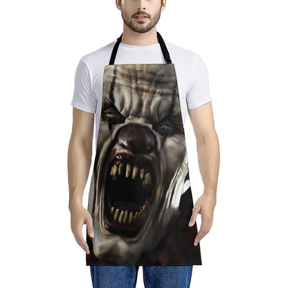 Halloween Clown Print Apron