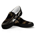 Halloween Clown Print Black Slip On Sneakers
