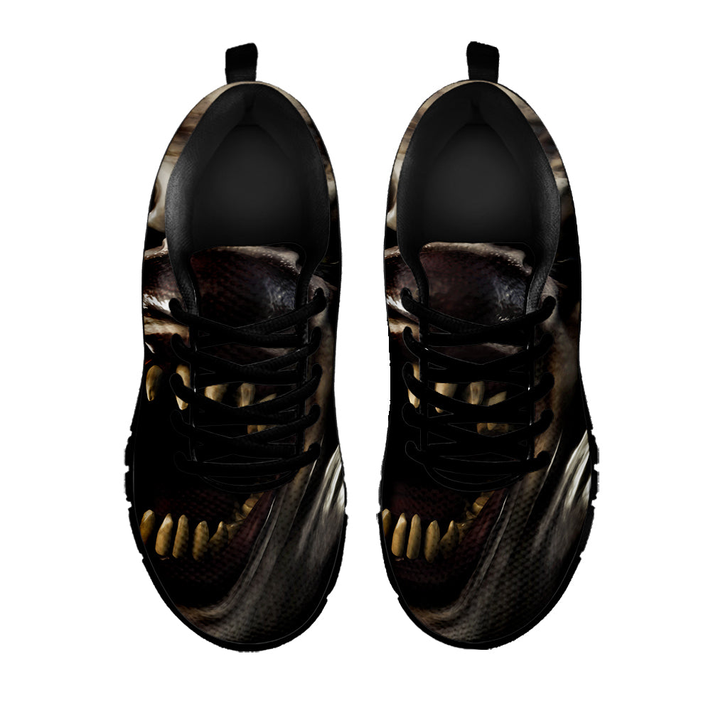 Halloween Clown Print Black Sneakers