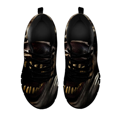 Halloween Clown Print Black Sneakers