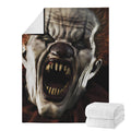 Halloween Clown Print Blanket