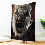 Halloween Clown Print Blanket