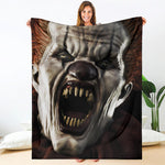 Halloween Clown Print Blanket