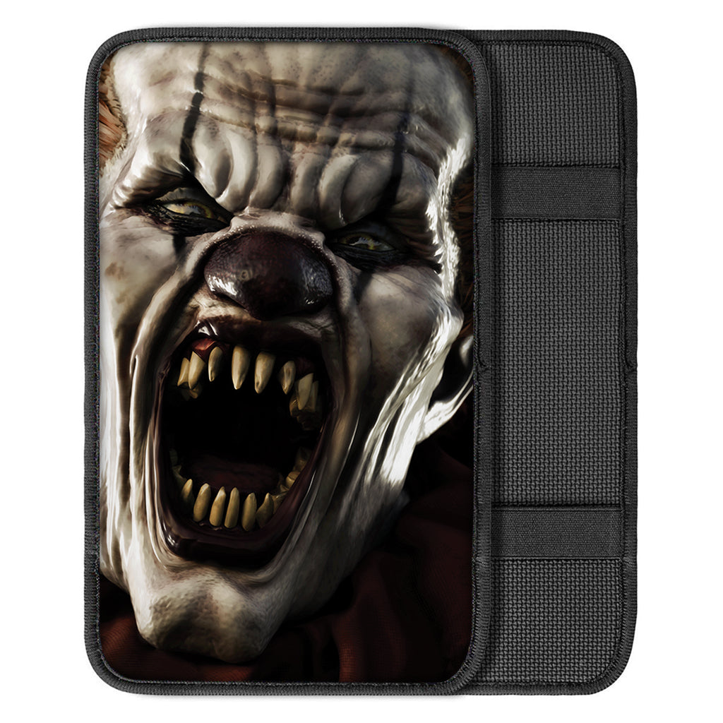 Halloween Clown Print Car Center Console Cover