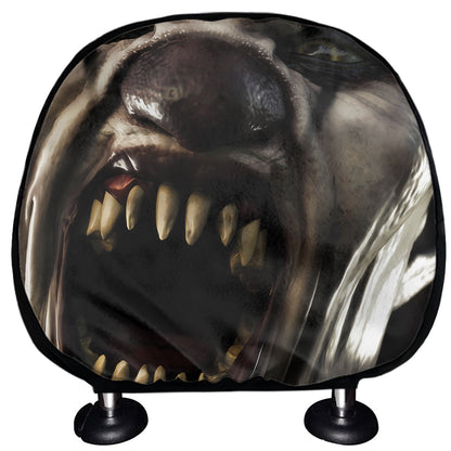 Halloween Clown Print Car Headrest Covers