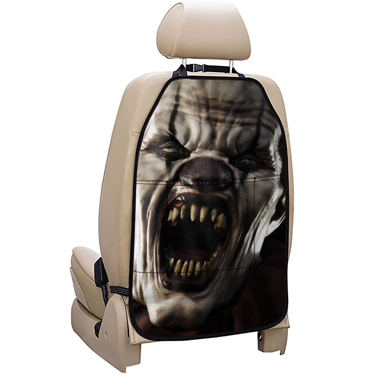 Halloween Clown Print Car Seat Organizers