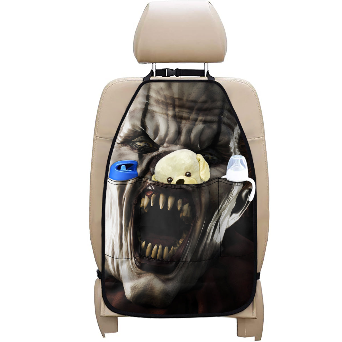 Halloween Clown Print Car Seat Organizers
