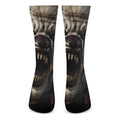 Halloween Clown Print Crew Socks