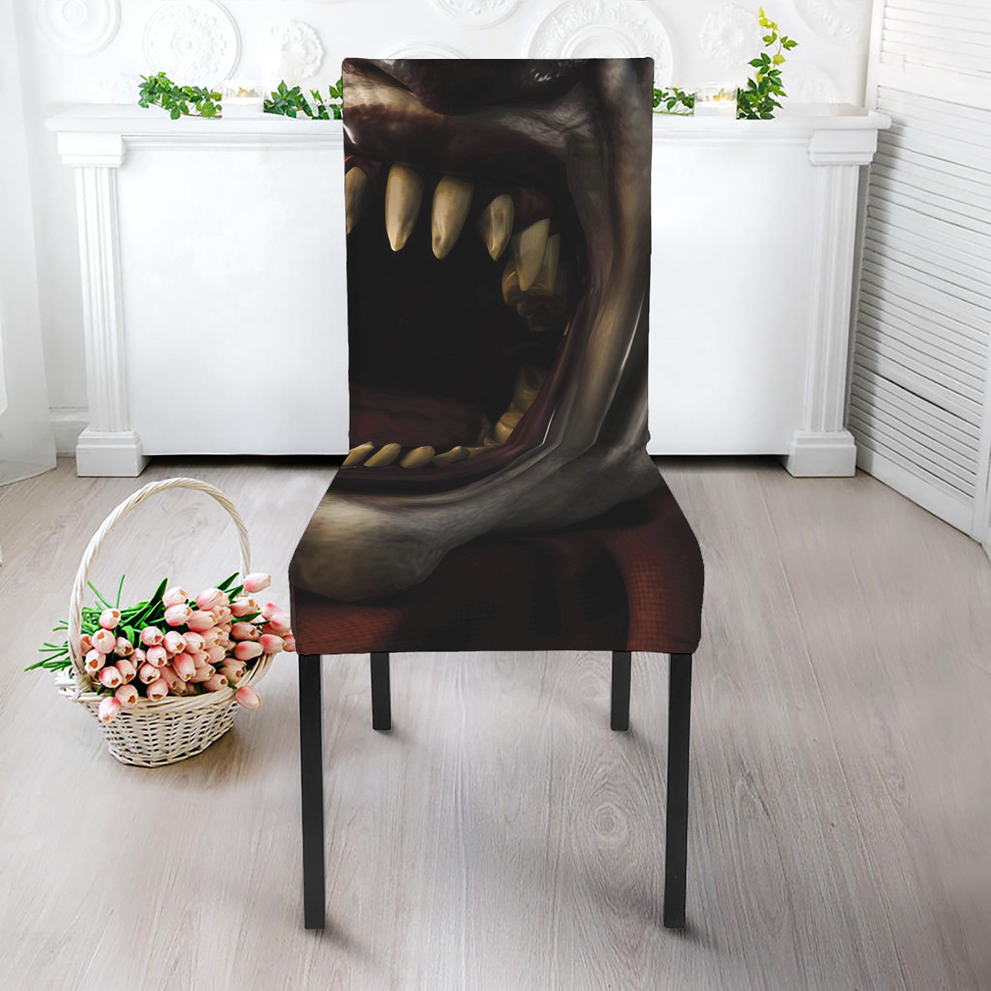 Halloween Clown Print Dining Chair Slipcover