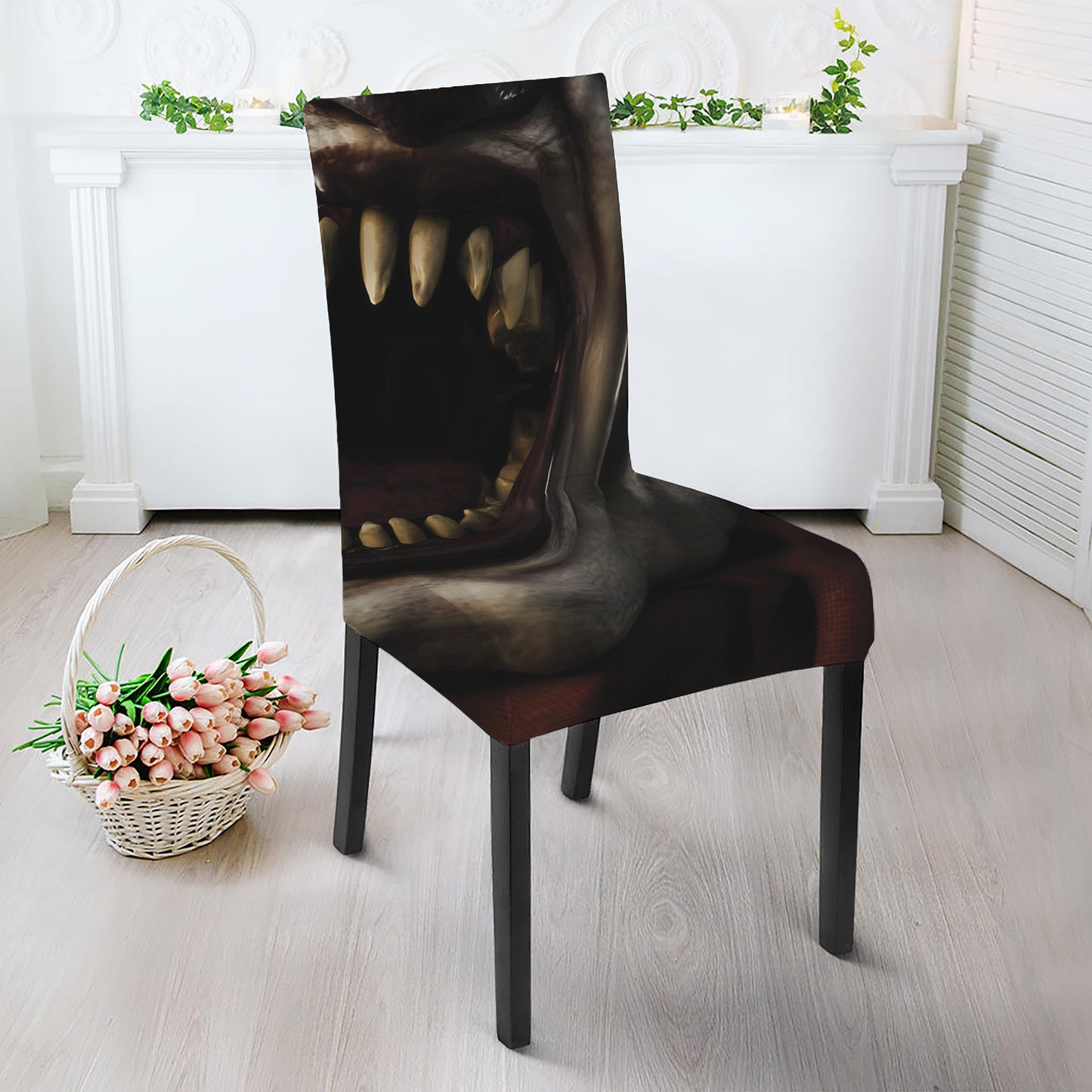 Halloween Clown Print Dining Chair Slipcover