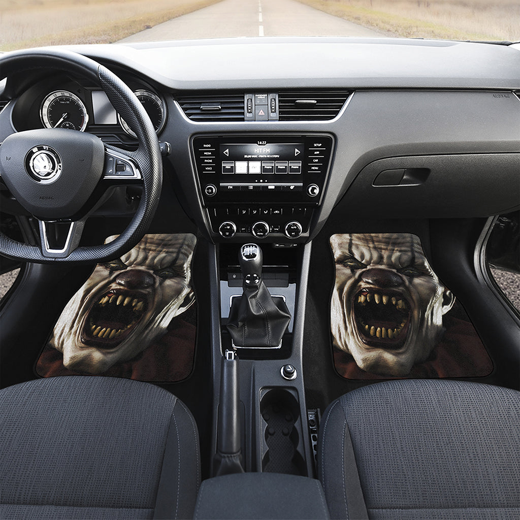Halloween Clown Print Front and Back Car Floor Mats