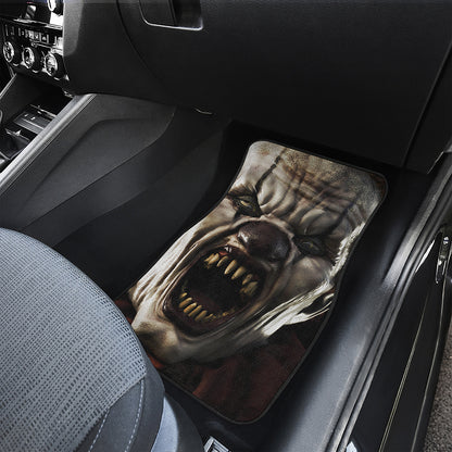Halloween Clown Print Front and Back Car Floor Mats