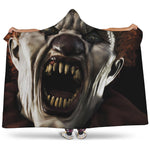 Halloween Clown Print Hooded Blanket