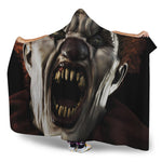 Halloween Clown Print Hooded Blanket
