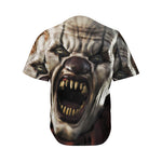 Halloween Clown Print Men's Baseball Jersey
